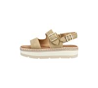 TOMS Sandalen Leder/Textil Dunkelbeige - 41