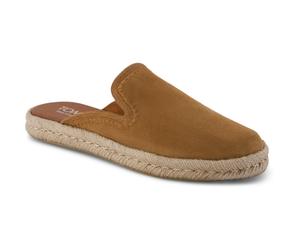 TOMS Santiago Leder Damen Slipper in Brauner Zucker EU 42 / UK 8
