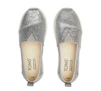 TOMS Slipper in Silber - Größe 31,5 | Damen Schuhe Halbschuhe