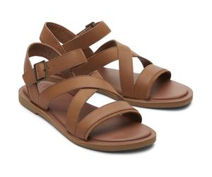 TOMS Sloane 100% Rindsleder Damen Tan Wedges EU 37 / UK 4