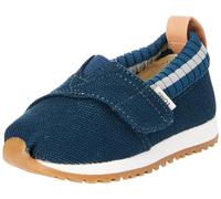 TOMS Tiny Girl's Alpargata Resident Sneaker, Majolica Blue Heritage Canvas, 9 UK