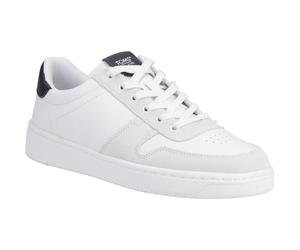 TOMS TRVL Lite Court Leder Herren Sneaker Weiß/Schwarz