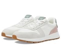 TOMS Trvl Lite Damen-Sneaker, Retro, Schnürschuhe, lässig, Grün, gebrochenes Weiß, Rosa, Egret Multi Suede, 38.5 EU