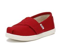 TOMS Unisex Kinder Alpargata Flache Slipper, ROT, 22 EU
