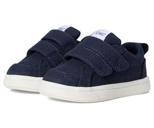 TOMS Unisex Kinder Cruz Double Strap Sneaker Mit Klettverschluss, Navy Heritage Canvas, 34 EU