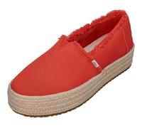 Toms Valencia_Black Damen-Sneaker, Flammen-Canvas-Ausfransen, 38.5 EU