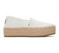 Toms Valencia Damen Canvas-Plateauschuhe Weiß (White), Gr. 42 EU / 10 US / 8 UK