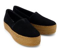 TOMS Valencia Damen Espadrilles aus schwarzem Leder EU 42 / UK 8