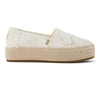 Toms Valencia egret floral crochet 36.5