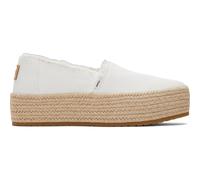 Toms Valencia white canvas/fray 38