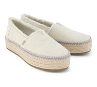 Toms Valencia white onyx textured denim/fray 42