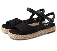 Toms Abby black slubby woven/leather 41