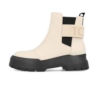 Toms Womens Alpargata Combat Chelsea Boots Damen Beige Leather - Beige / EUR 38