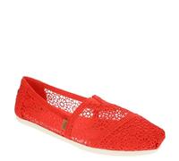 TOMS Women's Alpargata Loafer Flat, Flame Moroccan Crochet, 9 US