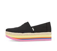 Toms Womens Alpargata Platform Rope High Damen Black Canvas Rainbow - Schwarz / EUR 41