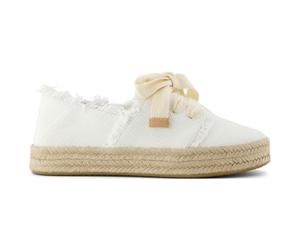 TOMS - Women's Carolina Lace Up - Sneaker, Gr. 37, beige/weiß (White)