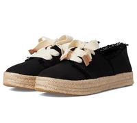 TOMS Damen-Espadrille Carolina – Beachside Woven Fray mit Schnürung, Schwarz 41 EU