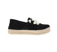 TOMS Carolina Damen-Espadrille mit Schnürung, Black Beachside Woven Fray, 41 EU