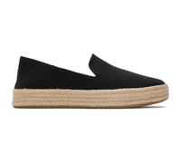 TOMS Carolina Espadrille für Damen, Schlupfschuhe, leger, Schwarz, Schwarz, 42.5 EU