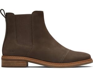TOMS Women's Charlie Chelsea Boot, Canteen Nubuck Leather, 43.5 EU