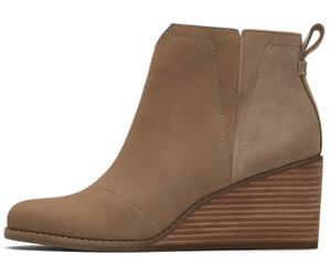 TOMS Women's Clare Ankle Boot, Dune Nubuck Leather Suede, 40 EU