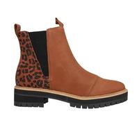 TOMS Women's, Dakota Boot, Water Resistant Dark Ember Oiled Nubuck/Cheetah, 38 EU