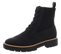 TOMS Damen Ionie Boot, Schwarzes Nubuk-PU, 36.5 EU