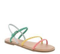 TOMS Women's Kira Sandal, Leather Upper