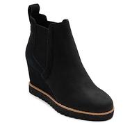 Toms Women's, Maddie Boot, Schwarzes Leder/Wildleder, 37.5 EU