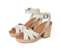TOMS Women's Majorca Strappy Heeled Sandal, Hell, sandfarben, 37 EU