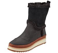 TOMS Women's Makenna Mid Calf Boot, Schwarz/Braun, 37.5 EU