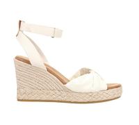 TOMS Women's Marisela Wedge Sandal, Natural Embroidered Floral, 41 EU