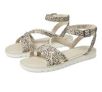 TOMS Damen Rory Flache Sandale, Nebelbeflockter Mini-Gepard, Wildleder, 39 EU