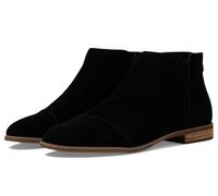 TOMS Damen Rylie Stiefelette, Schwarze Velourslederoptik, 42.5 EU