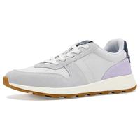 TOMS Women's Trvl Lite Retro Sneaker, Water Repellent Lunar Grey Vintage Twill/Suede, 40 EU