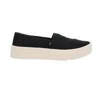 TOMS Verona Heritage Damen-Sneaker, Segeltuch, Plateau-Sneaker, Freizeitschuhe, Schwarz, Schwarz, 36.5 EU