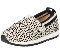 TOMS Youth Girl's Alpargata Resident Sneaker, Fog Flocked Mini Cheetah, 13.5 UK