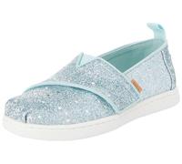 TOMS Youth Girl's Classic Alpargata Espadrille Loafer Flat, Light Mint Cosmic Glitter, 12 UK