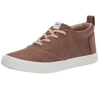 TOMS Youth Unisex Fenix Mid Sneaker, Toffee Microsuede, 4.5 UK
