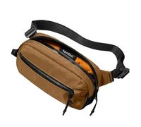tomtoc X-Pac Bauchtasche für Herren Damen, 1,5 Liter Klein Travel Sling Bag Brusttasche Gürteltasche Schultertasche Umhängetasche mit RFID Schutz für Wandern Reise Alltag, Braun