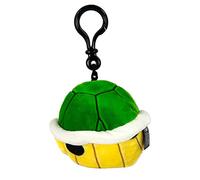 TOMY Club Mocchi Mocchi Ninja Mario Kart-Clip n Plüschtier, grün, 10 cm, T12948, Super Mario zum Aufhängen, Schlüsselanhänger, Nintendo, kleines Geburtstagsgeschenk, ideal für Mario-Fans