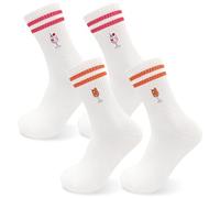 TONAUP Bestickte Aperol Spritz Socken, 2 Paar Lustige Geschenke Tennissocken Sportsocken, Baumwolle Gestickt Crew Socks für Lillet-Liebhaber, Freundin (36-42)