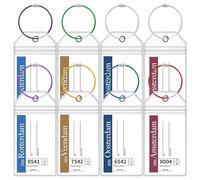 TONGMAO Holland America Gepäckanhänger, Kreuzfahrt, Karneval, 8 Stück, Transparent, Reißverschluss, Stahlschlaufen, Gepäckanhängerhalter