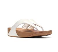 Fitflop Damen LULU TOE POST - LEATHER Zehenstütze Sandalen, Weiß (Urbanweiß 024), 42 EU