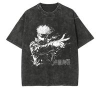 Tongyundacheng Anime JJK T-Shirt Gojo Satoru/Geto Suguru/Fushigura Megumi Cosplay Shirt Anime Druck Kurzarm Lässig Sommer Tops für Männer Frauen, typ 7, M