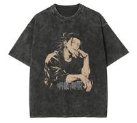 Tongyundacheng Anime JJK T-Shirt Gojo Satoru/Geto Suguru/Fushiguro Megumi Cosplay Shirt Anime-Druck Kurzarm Lässige Sommer-Oberteile für Männer Frauen, Typ 8, S