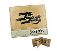 Tongyundacheng JoJo's Bizarre Adventure Anime Geldbörse PU Leder Münzgeldbörse Kurz Bifold Geldbörse Kartenhalter für Herren