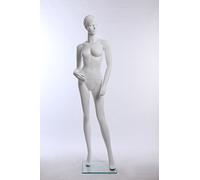 TonHan EH schöne Stehend EH12-6 weibliche abstrakte weiß Matt lackierte Schaufensterpuppe Schaufensterfigur (Stehend EH12-6)