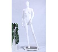 TonHan FC+4W Frau schöne weibliche männliche abstrakte weiße Matt lackierte Schaufensterpuppe Schaufensterfigur (FC+W Frau)