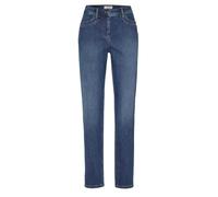 Slim-fit-Jeans TONI "be loved", Damen, Gr. 44, N-Gr, mid blau used, Denim/Jeans, Obermaterial: 88% Baumwolle, 9% Polyester, 3% Elasthan, unifarben, casual, slim fit knöchellang, Jeans, im Four-Pocket